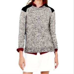 J.Crew Marled Shoulder Patch Sweater
